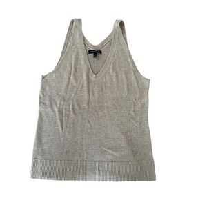 Banana Republic Sleeveless V-Neck Knit Sweater Tank Top - Women's Medium Casual